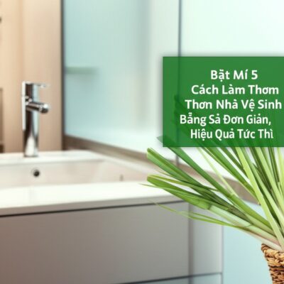 Bật Mí 5 Cách Làm Thơm Nhà Vệ Sinh Bằng Sả Đơn Giản, Hiệu Quả Tức Thì