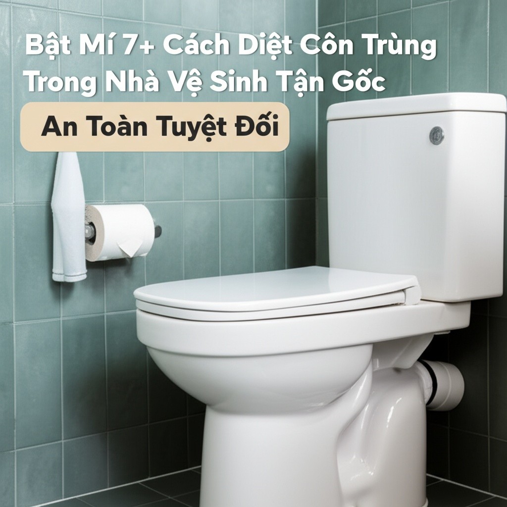Hình minh họa cho bài viết: Bật Mí 7+ Cách Diệt Côn Trùng Trong Nhà Vệ Sinh Tận Gốc, An Toàn Tuyệt Đối