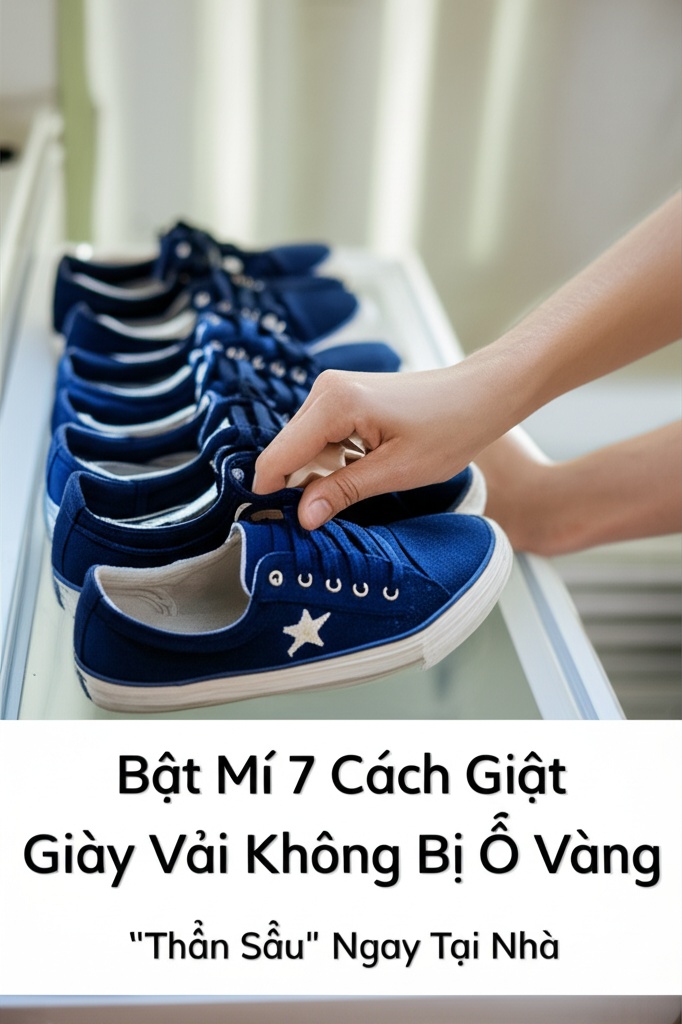 Hình minh họa cho bài viết: Bật Mí 7 Cách Giặt Giày Vải Không Bị Ố Vàng 
