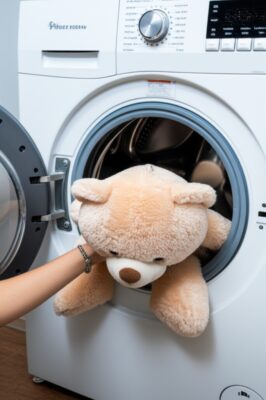 Bí quyết & Hướng dẫn chi tiết cách giặt gấu bông lớn bằng máy giặt tại nhà