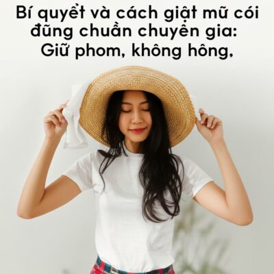 Bí quyết và cách giặt mũ cói đúng chuẩn chuyên gia: Giữ phom, không hỏng