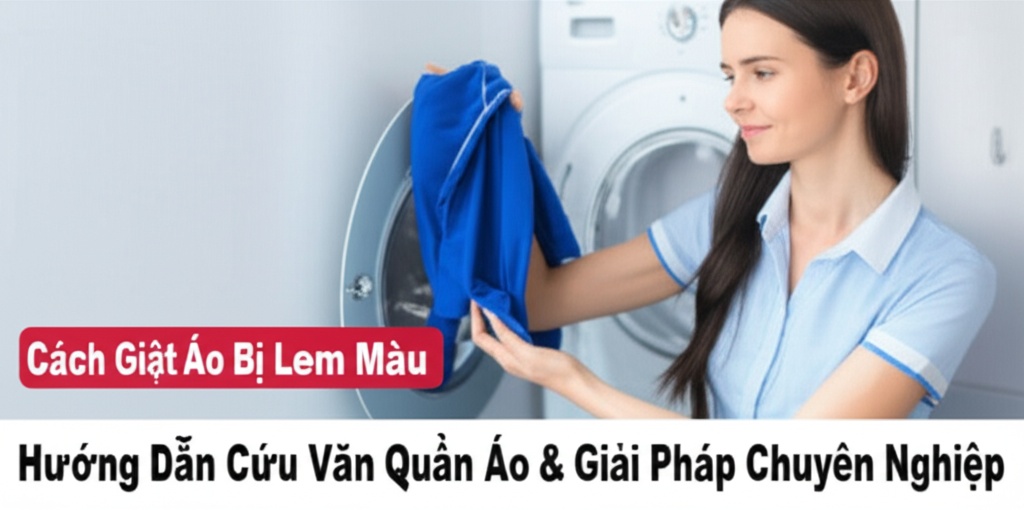 Hình minh họa cho bài viết: Cách Giặt Áo Bị Lem Màu: Hướng Dẫn Cứu Vãn Quần Áo & Giải Pháp Chuyên Nghiệp
