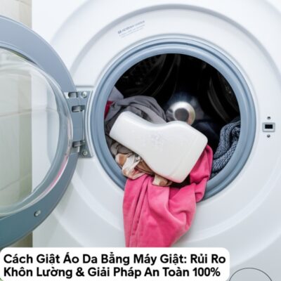 Cách Giặt Áo Da Bằng Máy Giặt: Rủi Ro Khôn Lường & Giải Pháp An Toàn 100%