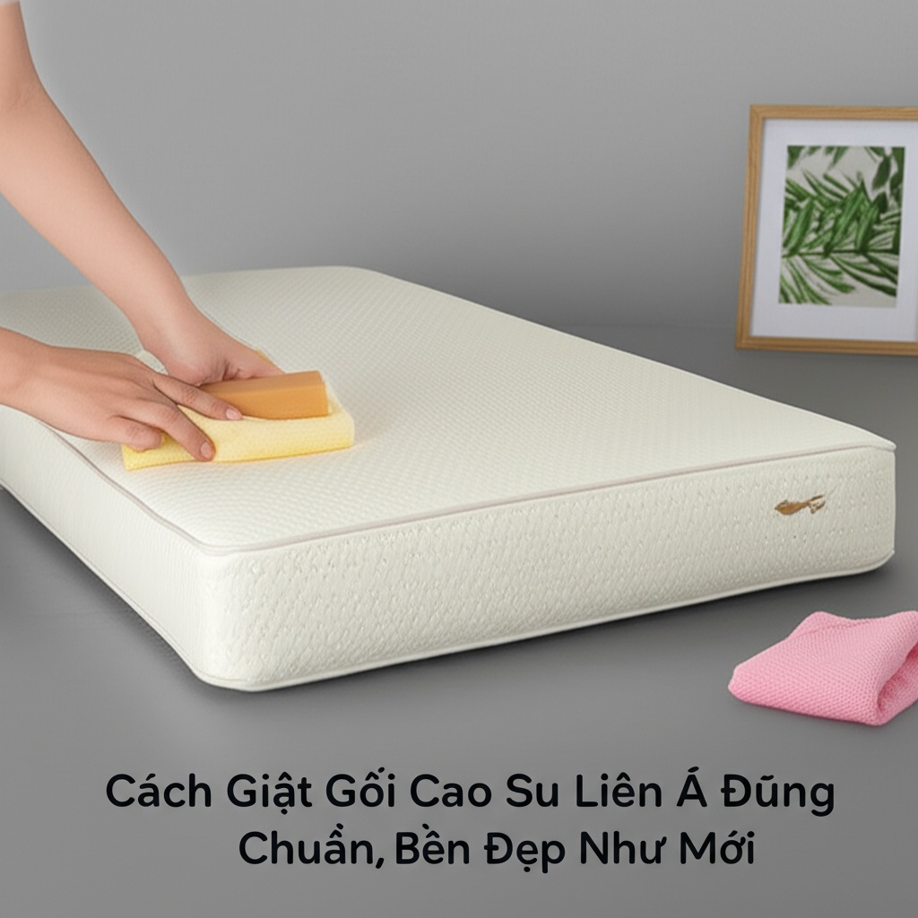 Hình minh họa cho bài viết: Cách Giặt Gối Cao Su Liên Á Đúng Chuẩn, Bền Đẹp Như Mới