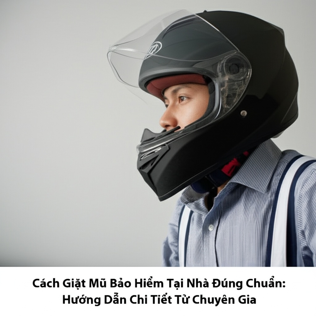Hình minh họa cho bài viết: Cách Giặt Mũ Bảo Hiểm Tại Nhà Đúng Chuẩn: Hướng Dẫn Chi Tiết Từ Chuyên Gia