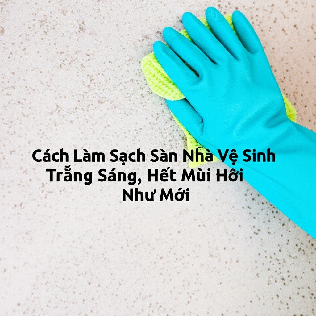 Hình minh họa cho bài viết: Cách Làm Sạch Sàn Nhà Vệ Sinh Trắng Sáng, Hết Mùi Hôi Như Mới