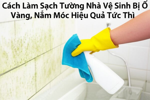 Cách Làm Sạch Tường Nhà Vệ Sinh Bị Ố Vàng, Nấm Mốc Hiệu Quả Tức Thì