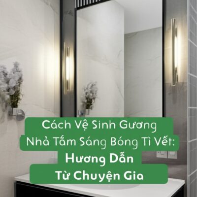 Cách Vệ Sinh Gương Nhà Tắm Sáng Bóng Không Tì Vết: Hướng Dẫn Từ Chuyên Gia