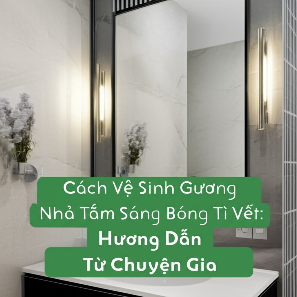 Hình minh họa cho bài viết: Cách Vệ Sinh Gương Nhà Tắm Sáng Bóng Không Tì Vết: Hướng Dẫn Từ Chuyên Gia