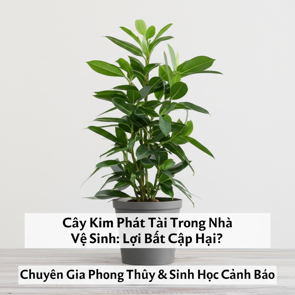 Hình minh họa cho bài viết: Cây Kim Phát Tài Trong Nhà Vệ Sinh: Lợi Bất Cập Hại? Chuyên Gia Phong Thủy & Sinh Học Cảnh Báo