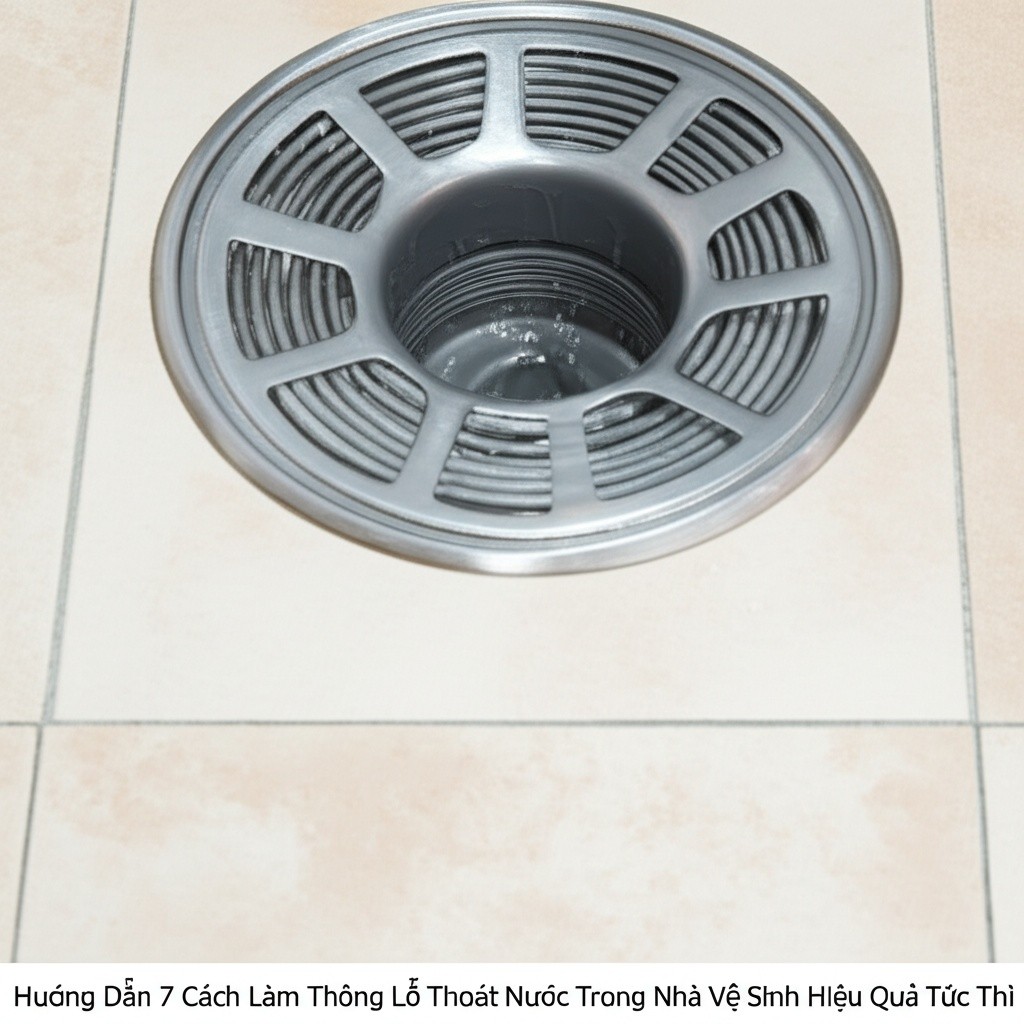 Hình minh họa cho bài viết: Hướng Dẫn 7 Cách Làm Thông Lỗ Thoát Nước Trong Nhà Vệ Sinh Hiệu Quả Tức Thì