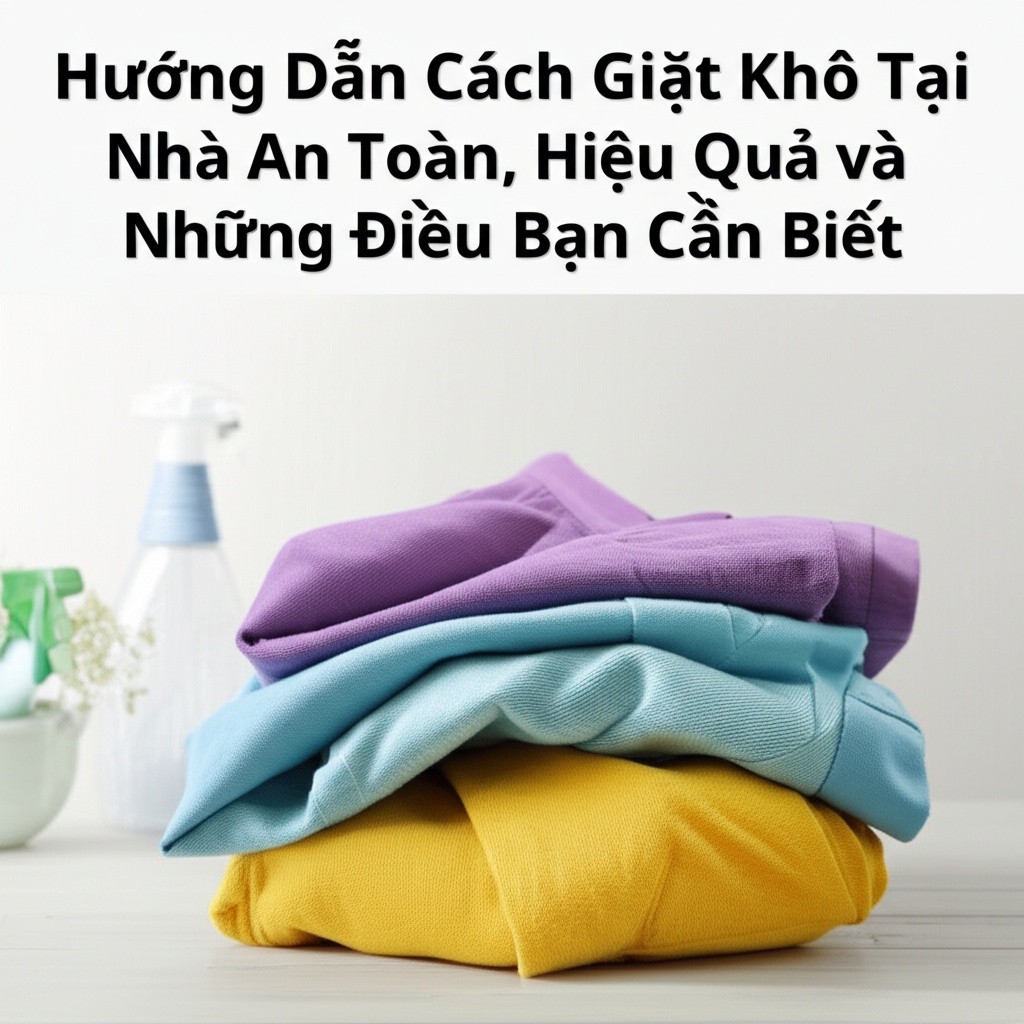 Hình minh họa cho bài viết: Hướng Dẫn Cách Giặt Khô Tại Nhà An Toàn, Hiệu Quả và Những Điều Bạn Cần Biết