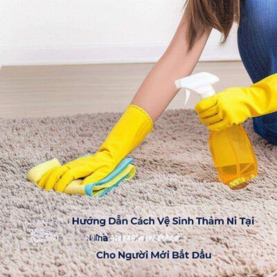Hướng Dẫn Cách Vệ Sinh Thảm Nỉ Tại Nhà Chi Tiết Từ A-Z Cho Người Mới Bắt Đầu