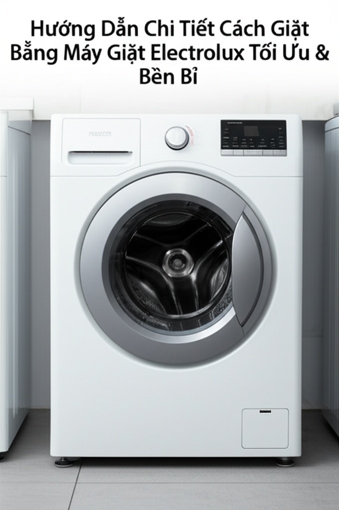 Hình minh họa cho bài viết: Hướng Dẫn Chi Tiết Cách Giặt Bằng Máy Giặt Electrolux Tối Ưu & Bền Bỉ