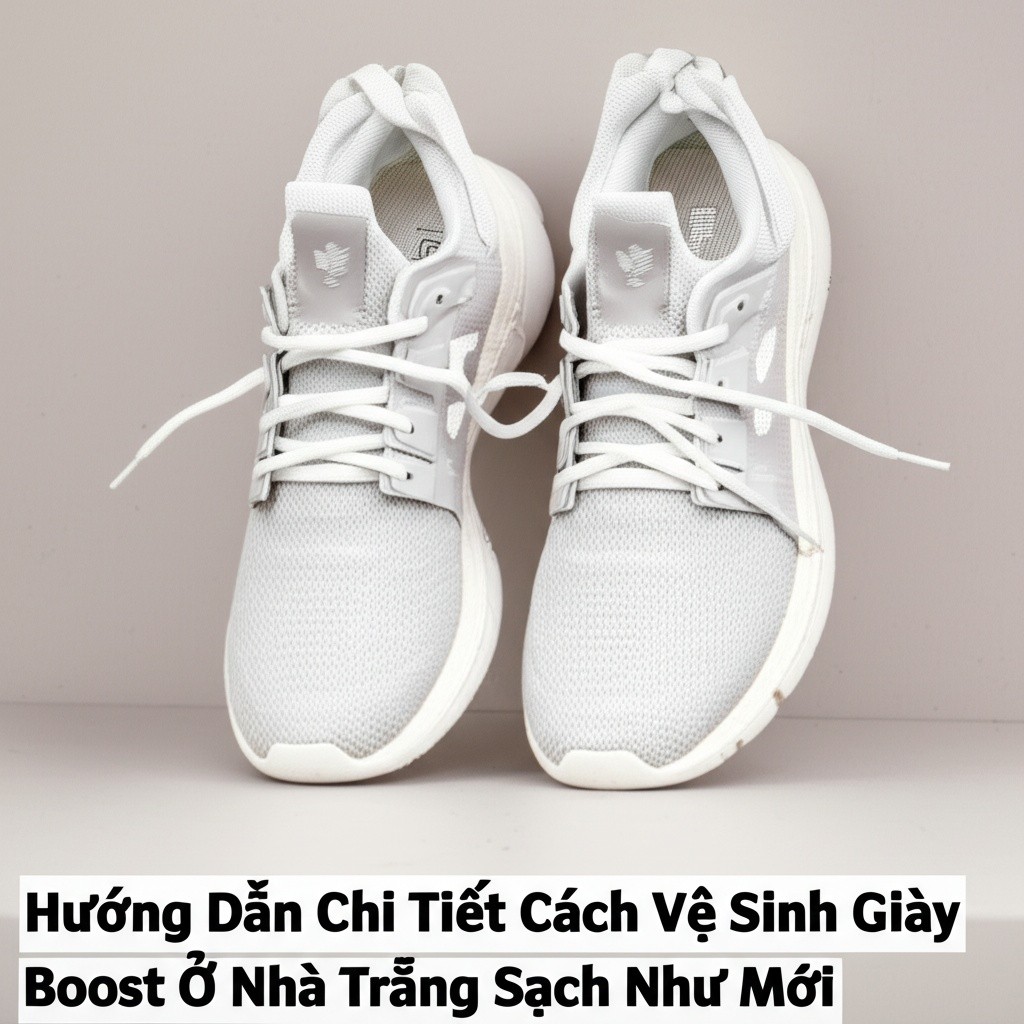 Hình minh họa cho bài viết: Hướng Dẫn Chi Tiết Cách Vệ Sinh Giày Boost Ở Nhà Trắng Sạch Như Mới