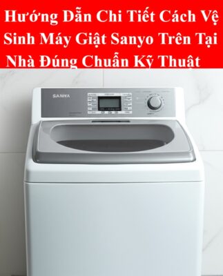 Hướng Dẫn Chi Tiết Cách Vệ Sinh Máy Giặt Sanyo Cửa Trên Tại Nhà Đúng Chuẩn Kỹ Thuật