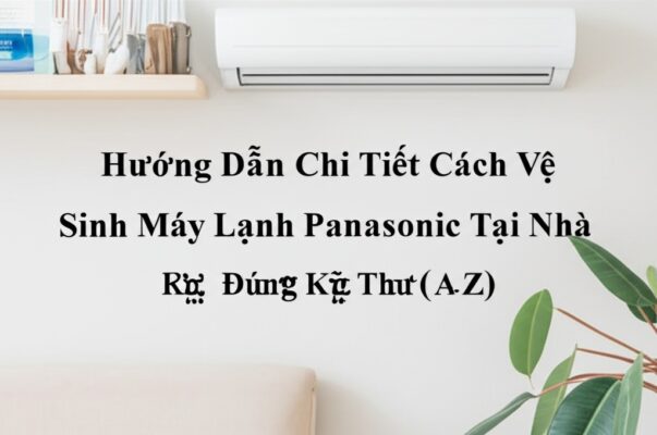 Hướng Dẫn Chi Tiết Cách Vệ Sinh Máy Lạnh Panasonic Tại Nhà Đúng Kỹ Thuật (A-Z)