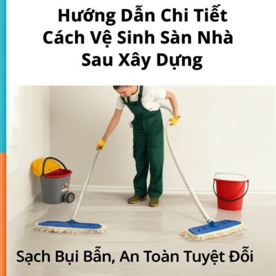 Hướng Dẫn Chi Tiết Cách Vệ Sinh Sàn Nhà Sau Xây Dựng: Sạch Bụi Bẩn, An Toàn Tuyệt Đối