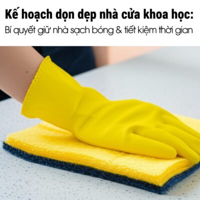 Kế hoạch dọn dẹp nhà cửa khoa học: Bí quyết giữ nhà sạch bóng & tiết kiệm thời gian