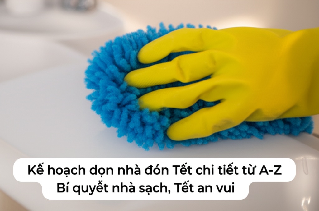 Hình minh họa cho bài viết: Kế hoạch dọn nhà đón Tết chi tiết từ A-Z: Bí quyết nhà sạch, Tết an vui