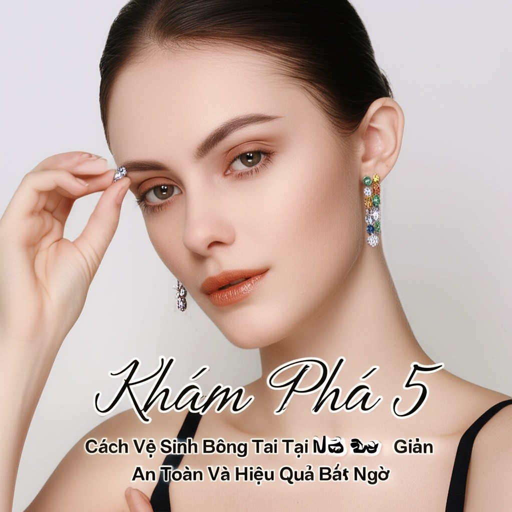 Hình minh họa cho bài viết: Khám Phá 5 Cách Vệ Sinh Bông Tai Tại Nhà Đơn Giản, An Toàn Và Hiệu Quả Bất Ngờ