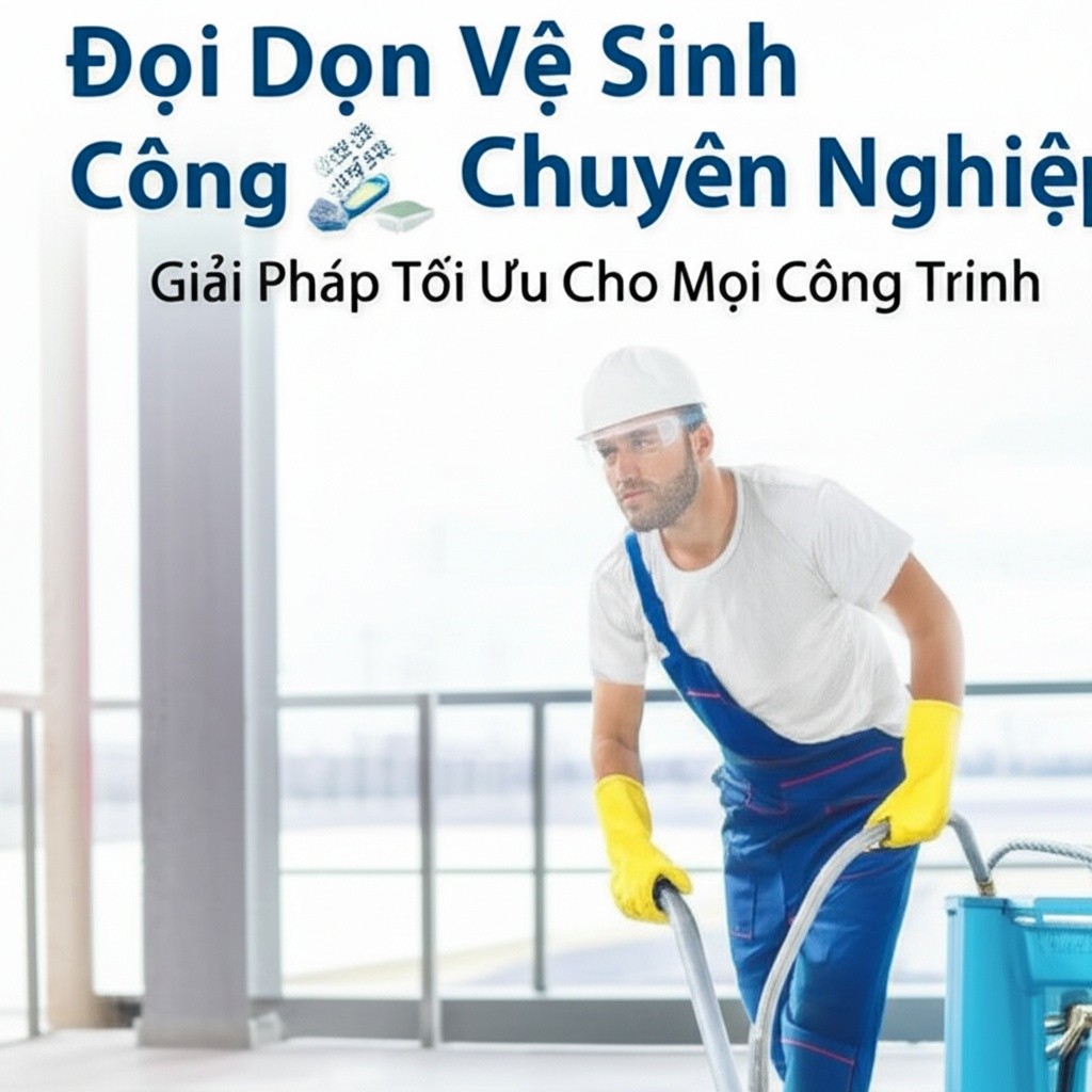 Hình minh họa cho bài viết: Đội Dọn Vệ Sinh Công Nghiệp Chuyên Nghiệp: Giải Pháp Tối Ưu Cho Mọi Công Trình